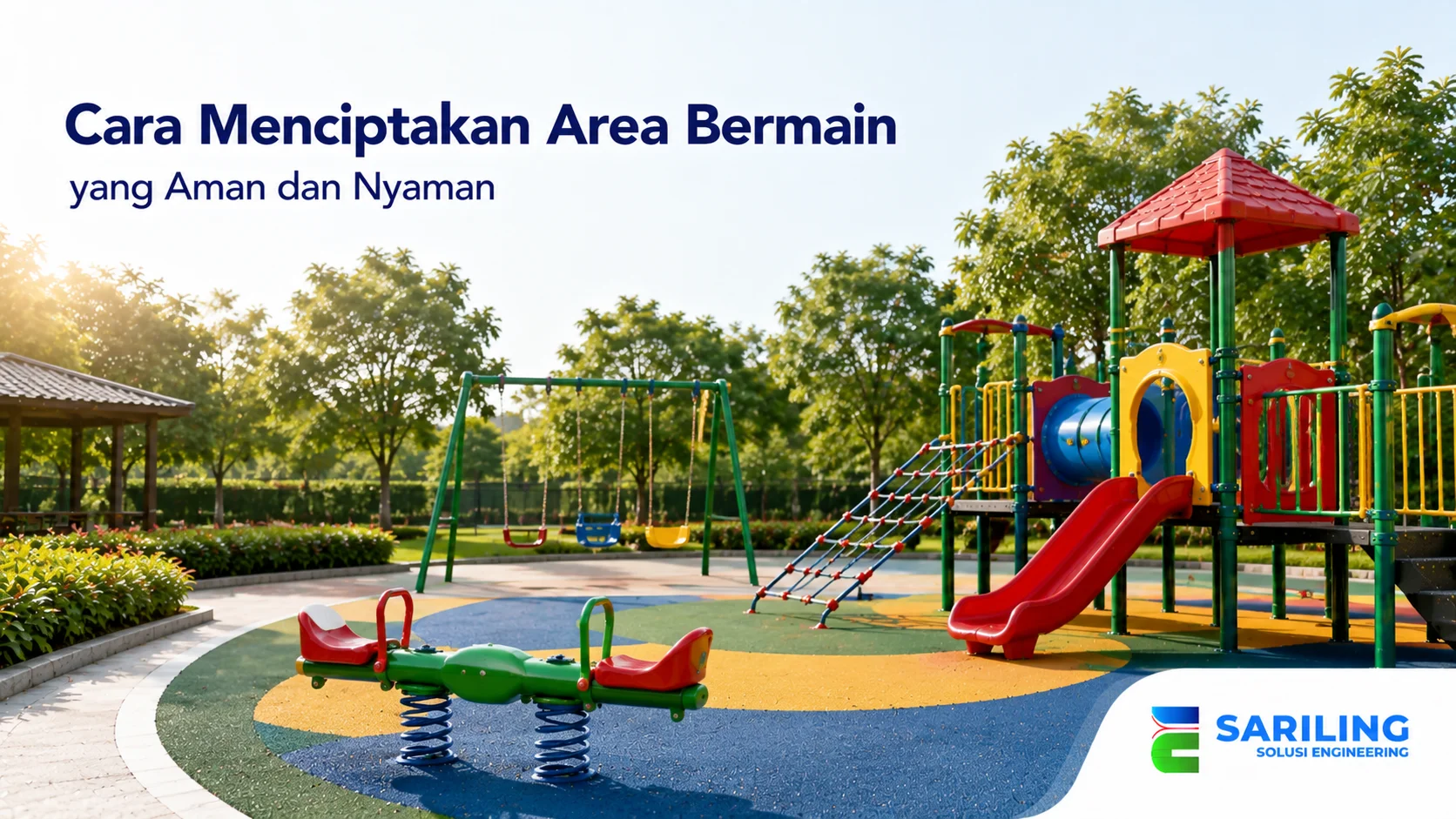 Area bermain anak dengan fasilitas playground aman dan nyaman untuk mendukung aktivitas anak.