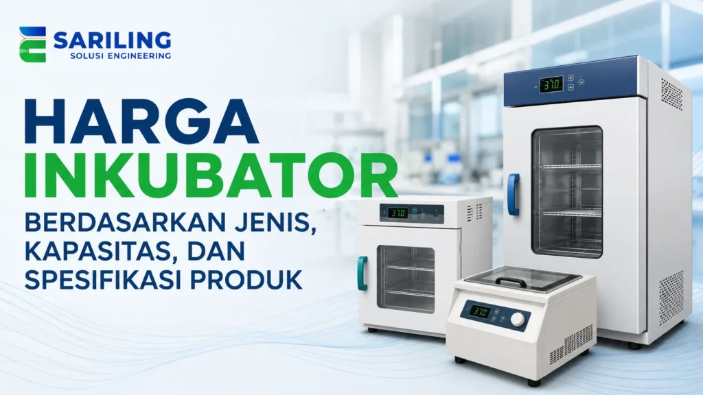 Harga Inkubator berdasarkan jenis, kapasitas, dan spesifikasi produk