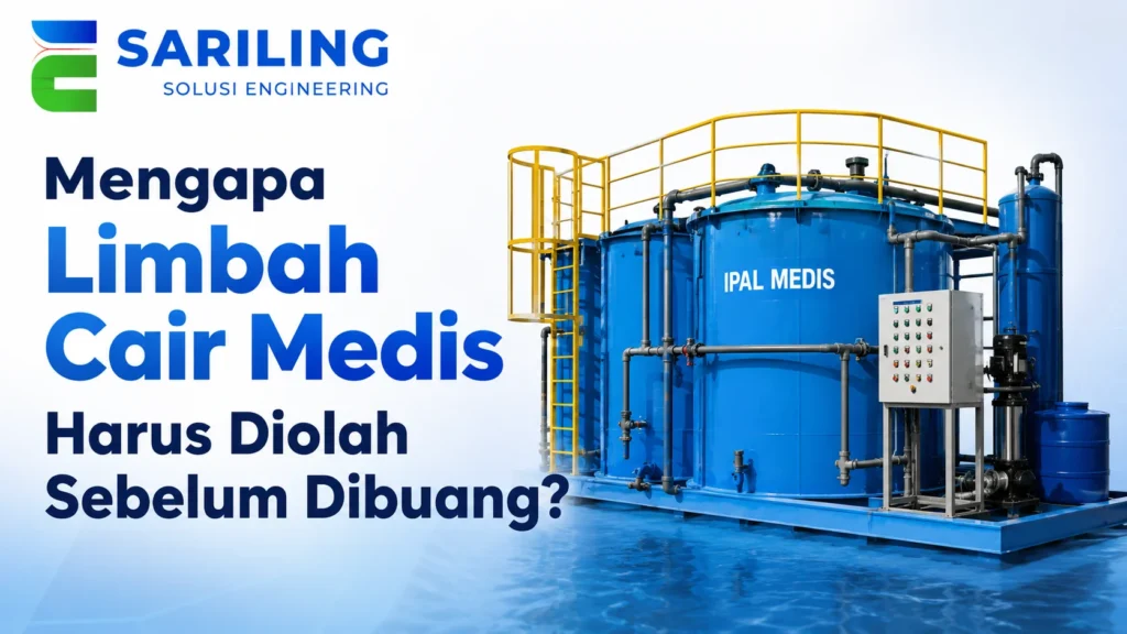 Limbah Cair Medis harus diolah sebelum dibuang menggunakan sistem IPAL medis sesuai standar
