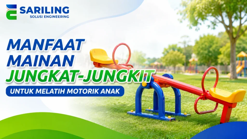 Mainan Jungkat-Jungkit untuk melatih motorik, keseimbangan, koordinasi tubuh, dan perkembangan fisik anak