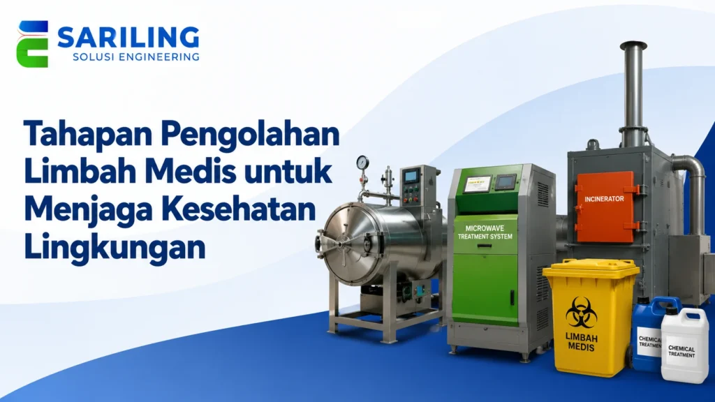 Pengolahan Limbah Medis untuk menjaga kesehatan lingkungan melalui tahapan pengelolaan limbah medis sesuai standar.