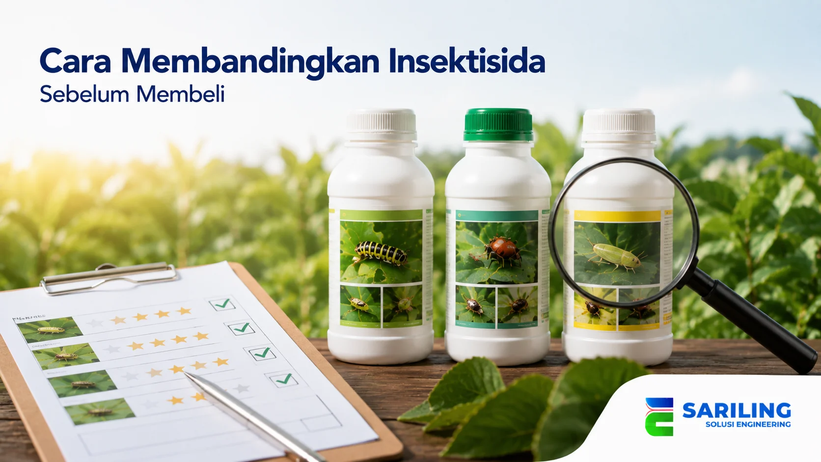 Cara membandingkan insektisida berdasarkan jenis, spesifikasi, dan kebutuhan tanaman.