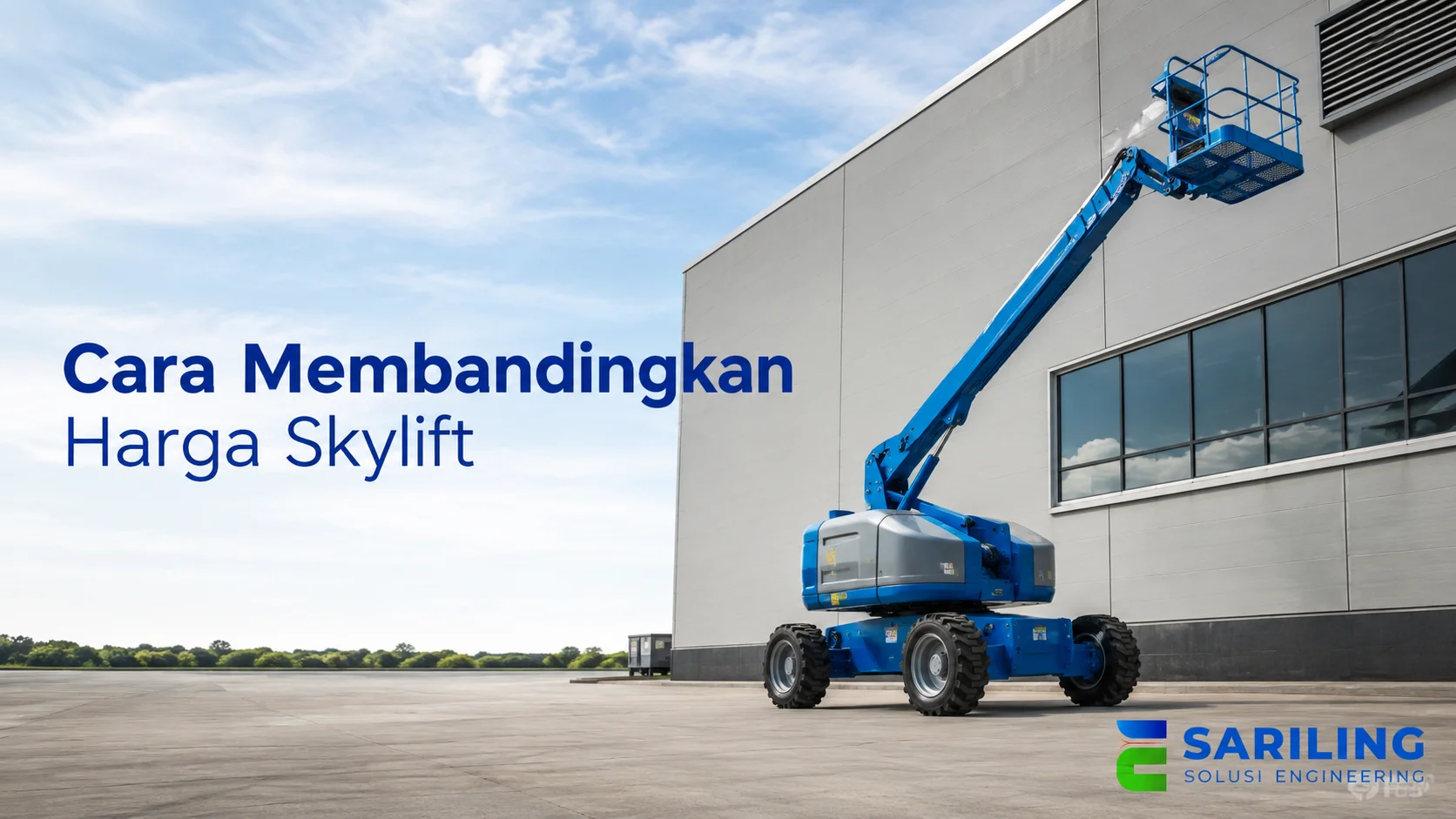 Skylift untuk membandingkan harga berdasarkan kapasitas dan spesifikasi.
