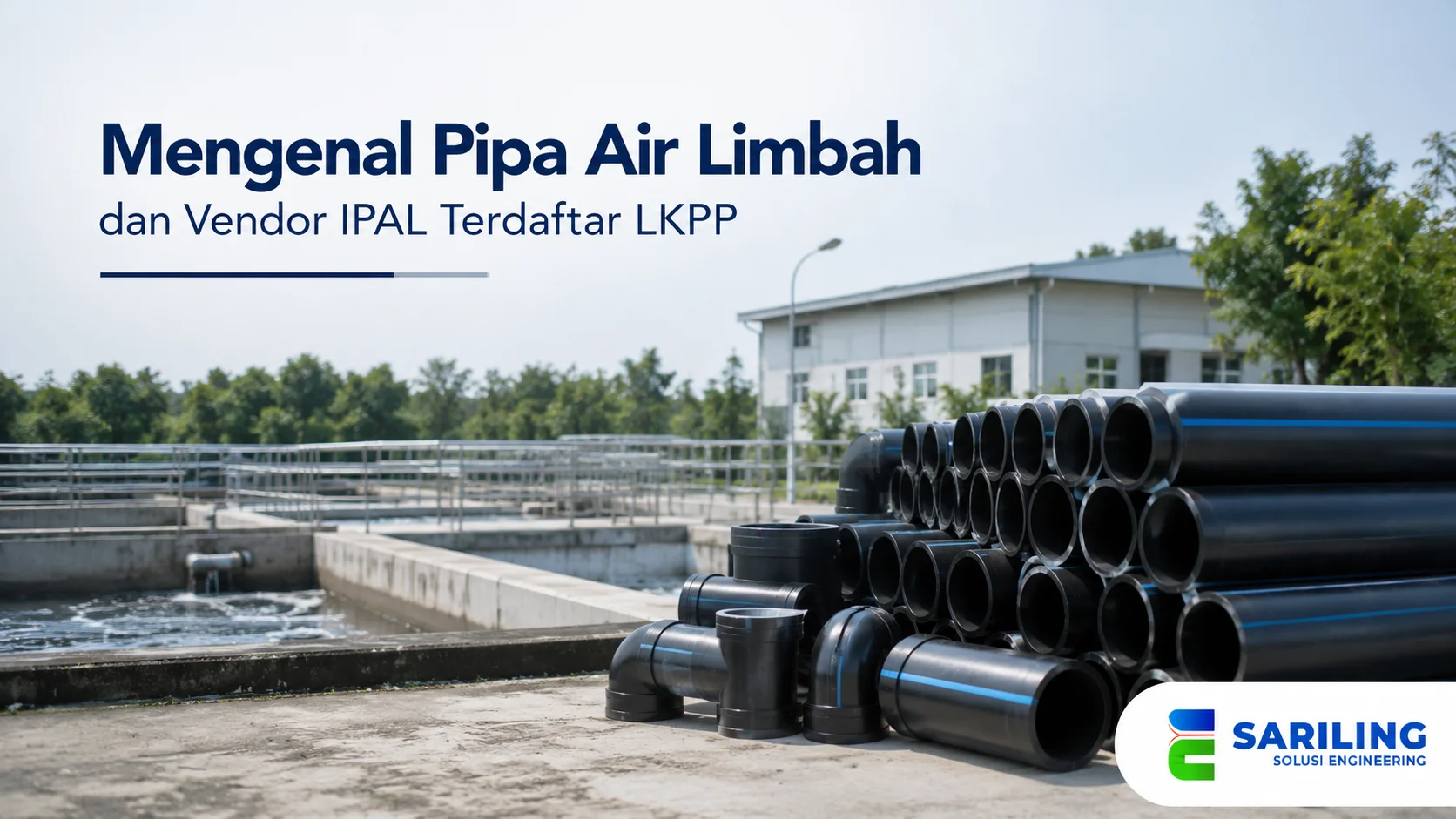Pipa air limbah dan fasilitas IPAL untuk mendukung kebutuhan pengadaan pemerintah.