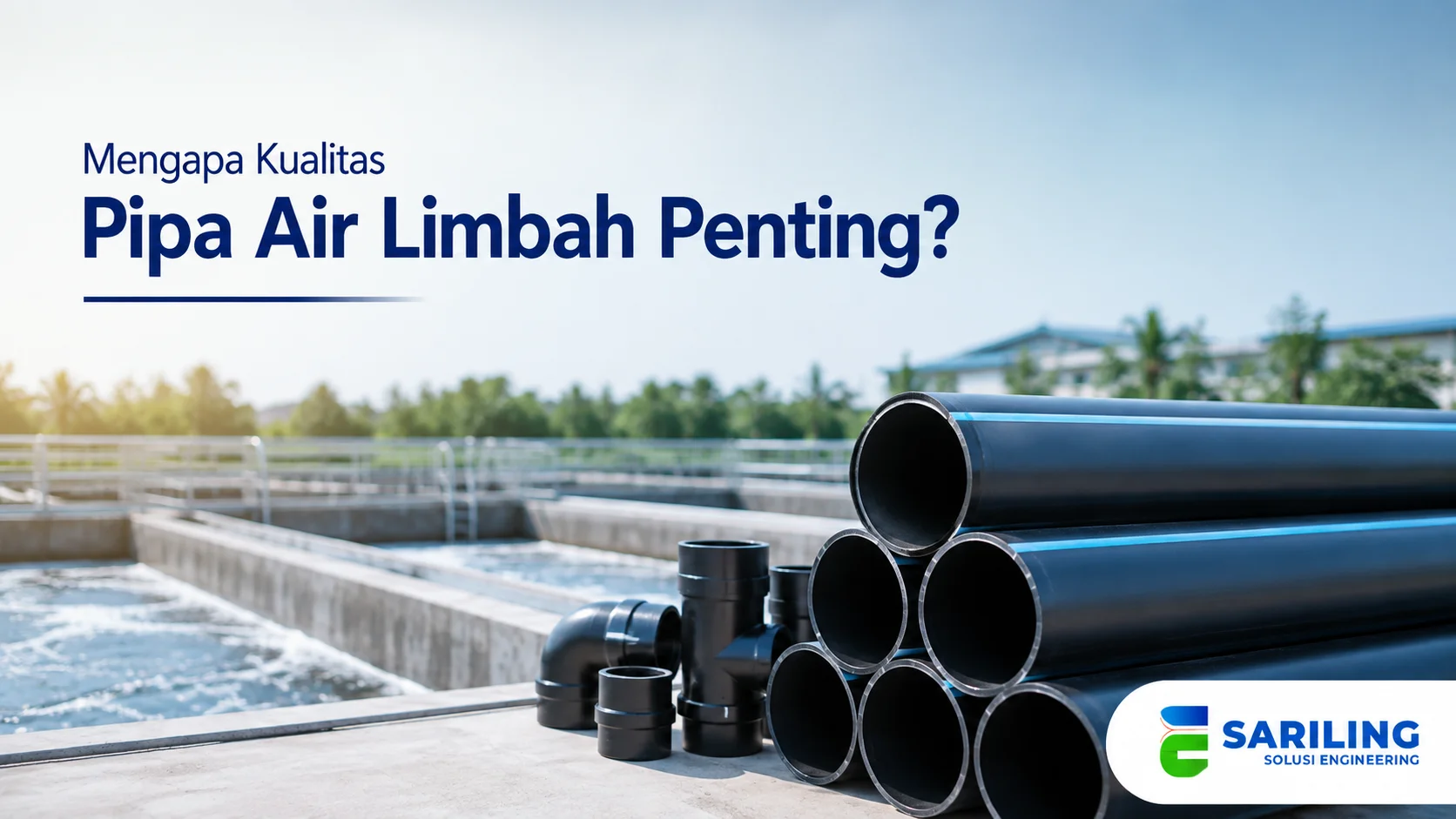 Pipa air limbah berkualitas untuk mendukung sistem sanitasi dan pengolahan limbah.