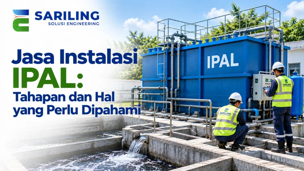 Jasa Instalasi Pengolahan Air Limbah untuk pemasangan dan pengoperasian sistem IPAL pada proyek pengolahan limbah