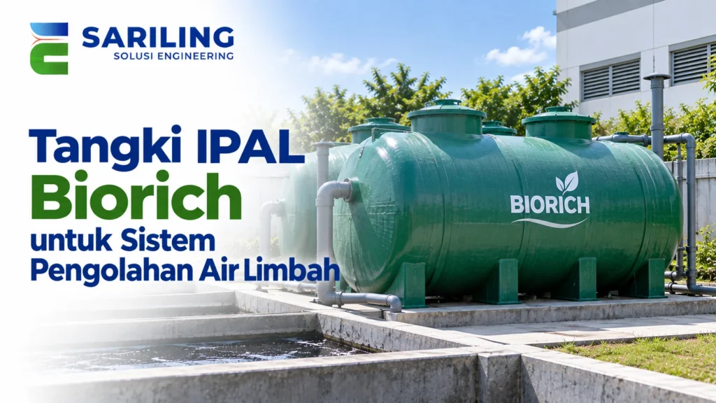 Jual Tangki IPAL Biorich untuk sistem pengolahan air limbah domestik pada berbagai fasilitas