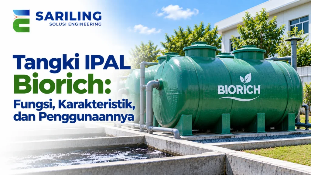 Tangki IPAL Biorich untuk sistem pengolahan air limbah domestik dengan teknologi biofilter