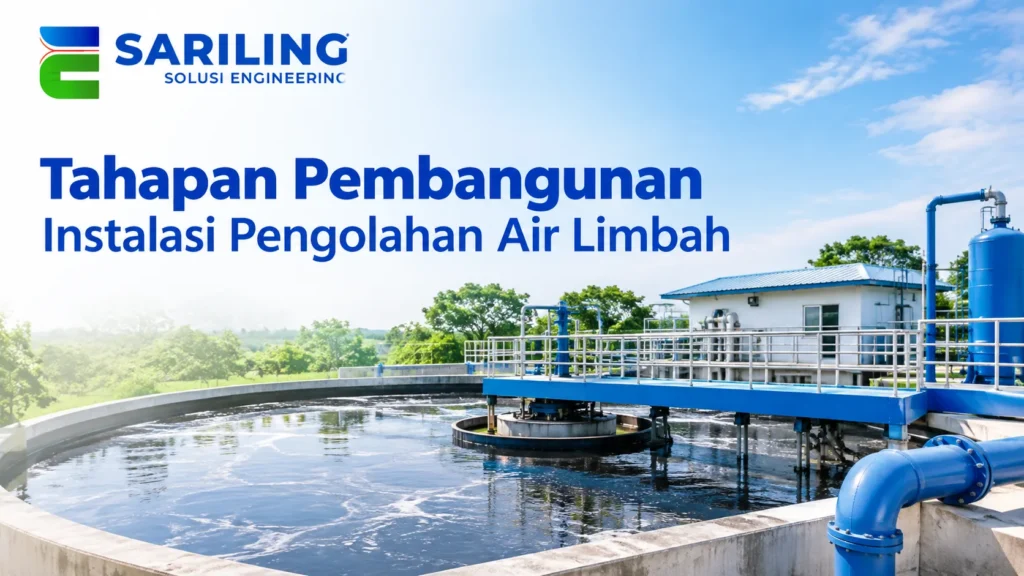 Kontraktor IPAL Pemerintah dalam tahapan pembangunan instalasi pengolahan air limbah