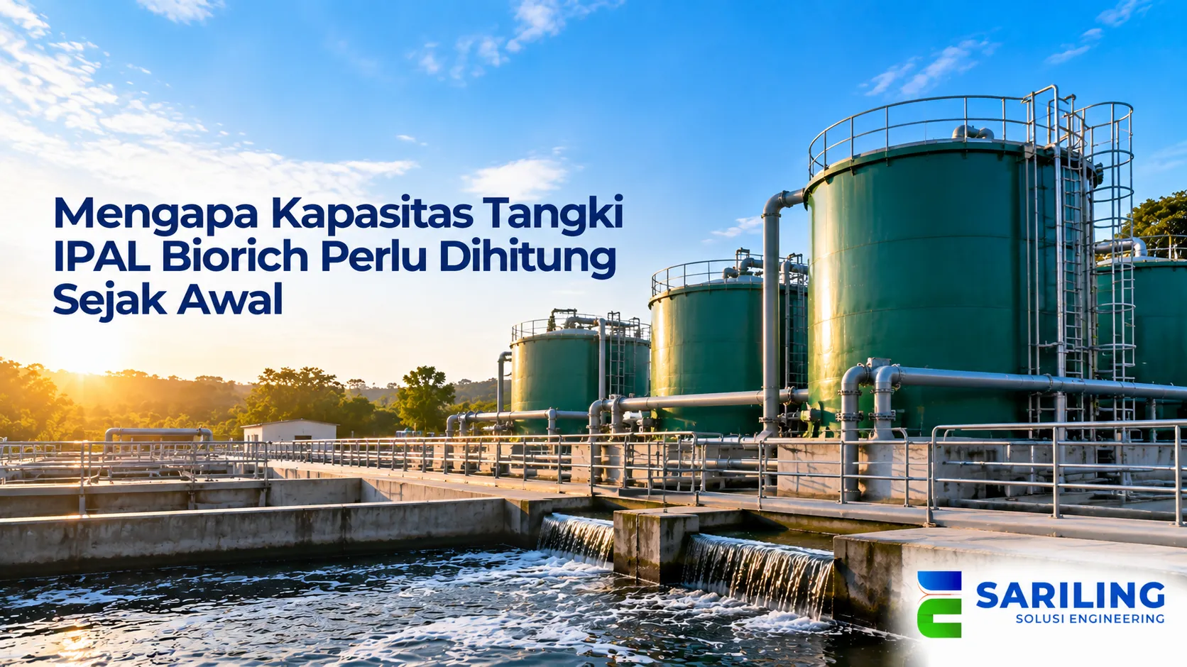 Cara menentukan kebutuhan tangki IPAL Biorich berdasarkan jumlah pengguna dan kapasitas pengolahan air limbah.