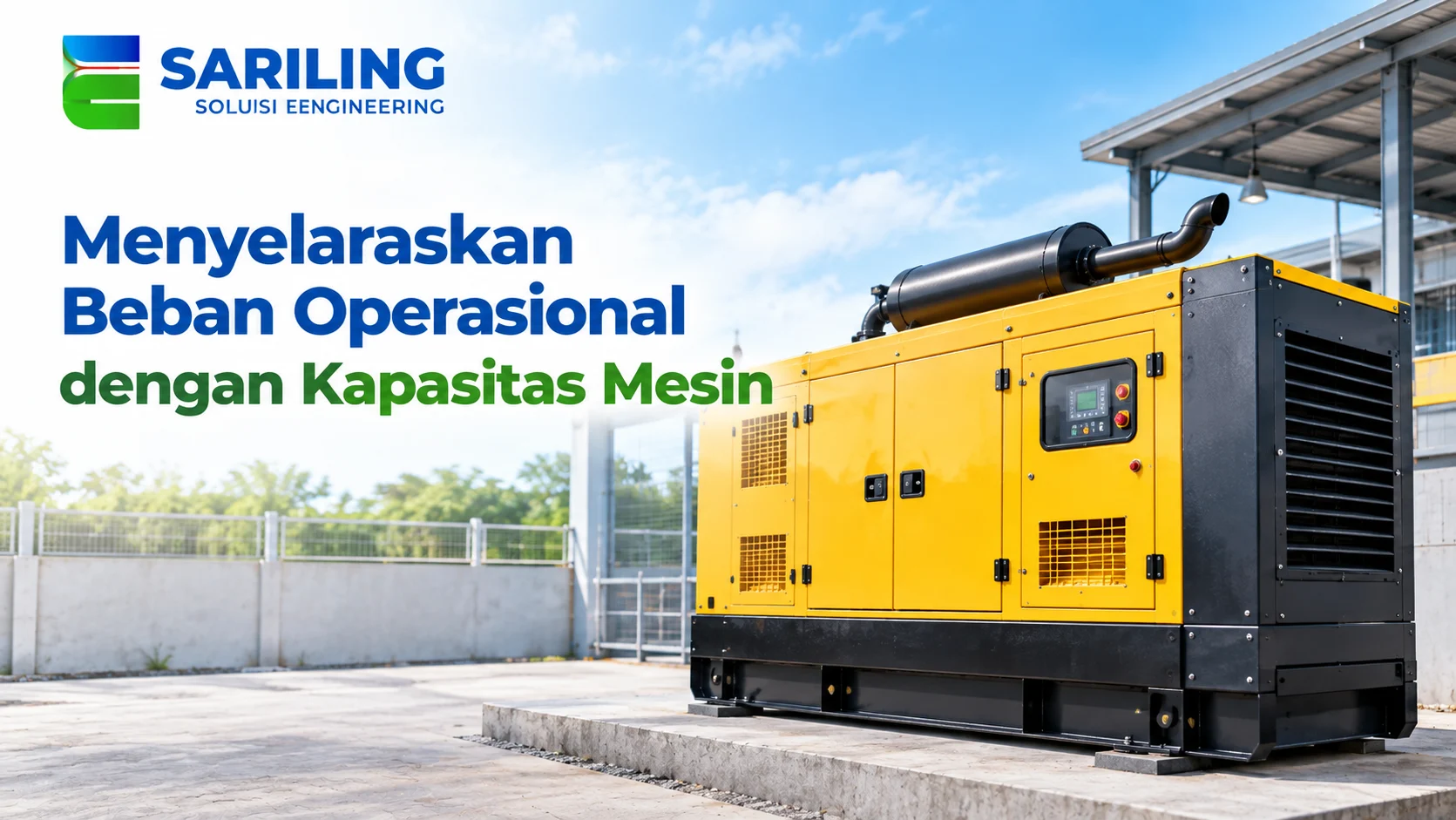 Genset INAPROC untuk menyelaraskan beban operasional dengan kapasitas mesin.