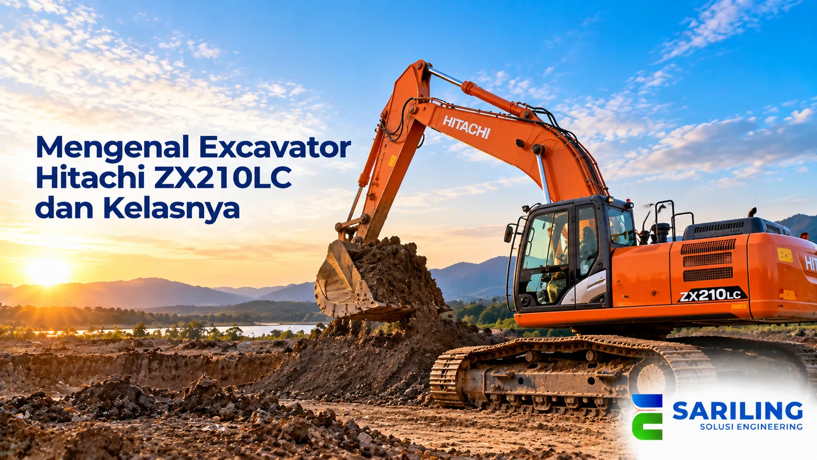 Excavator Hitachi ZX210LC untuk kebutuhan proyek konstruksi dengan mempertimbangkan spesifikasi unit dan faktor penentu harga.
