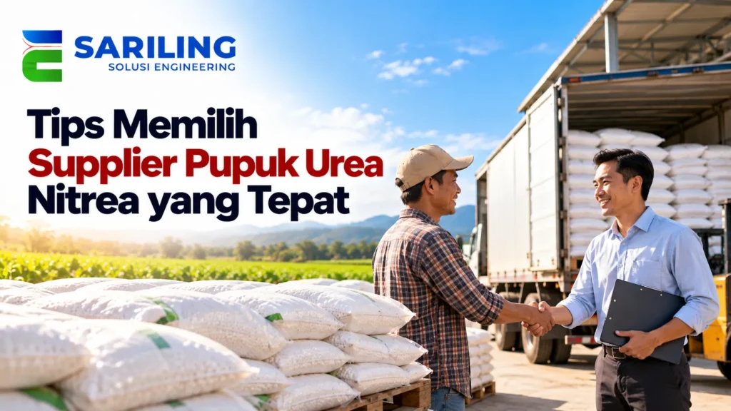 Pemeriksaan keaslian dan standar kemasan dari supplier pupuk urea Nitrea 50KG untuk pengadaan dinas pertanian.
