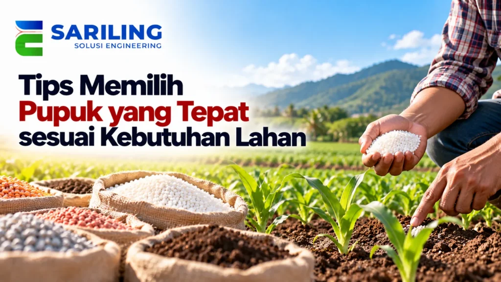 Analisis kondisi tanah dan pengaplikasian pupuk e-Katalog LKPP yang tepat sesuai kebutuhan lahan pertanian.